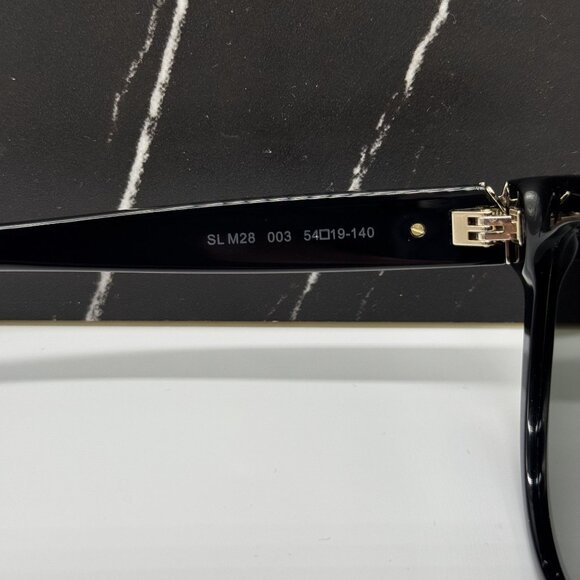 NEW SAINT LAURENT SL M28 003 WOMEN BLACK SUNGLASSES - Picture 6 of 8